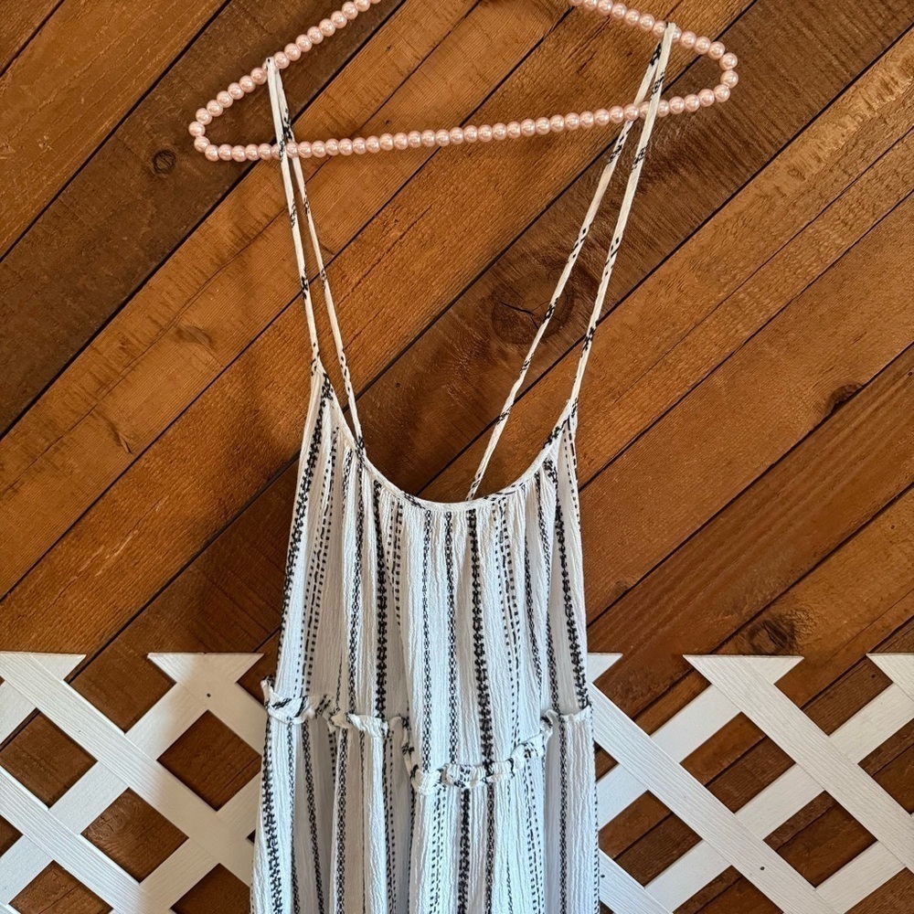 Veronica Beard striped Ayesha white/black midi dress size M - Picture 7 of 16